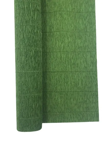 Krepina krepa włoska 180 g bibuła marszczona nr.591 leaf butelkowa zieleń