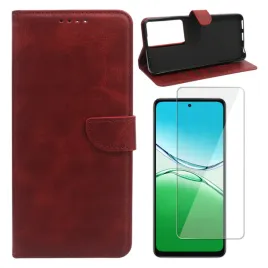 etui-do-realme-c71-4g-case-obudowa-pokrowiec-smart-leather-czerwony-i-szklo