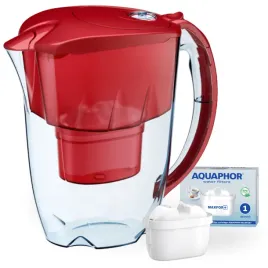 dzbanek-filtrujacy-aquaphor-jasper-czerwony-28l-1-wklad-b25-maxfor