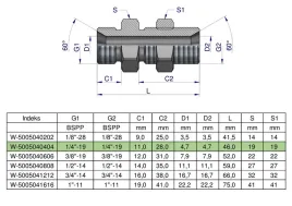 zlaczka-hydrauliczna-calowa-grodziowa-bb-1-4-bsp-z-przeciwnakretka-xsv-w
