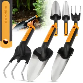 3x-narzedzia-ogrodnicze-fiskars-zestaw-lopatka-grabki-do-ogrodu-metalowe