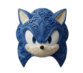 dekoracja-scienna-sonic-3d-pla