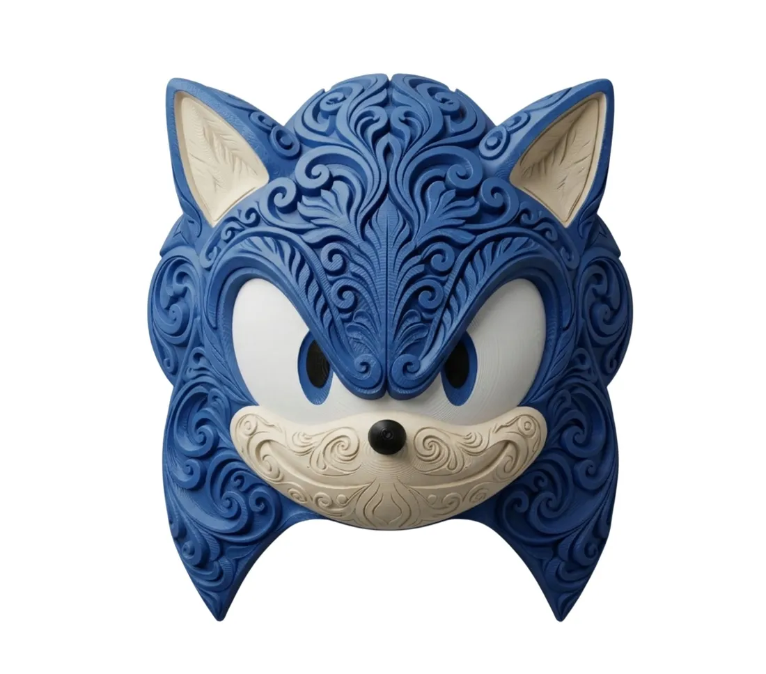 dekoracja-scienna-sonic-3d-pla