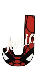 personalizowana-litera-3d-imie-dziecka-superbohater-spiderman-18-cm
