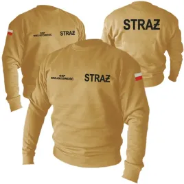 bluza-piaskowa-straz-z-haftem-nazwa-wlasnej-jednostki-z-flagami-pl