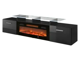 szafka-rtv-z-kominkiem-rova-ef-190-z-oswietleniem-led-bialym