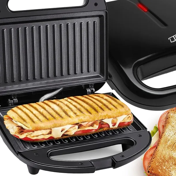 TOSTER OPIEKACZ DO KANAPEK TOSTÓW GRILL NIEPRZYWIERAJĄCA POWŁOKA SANDWICH