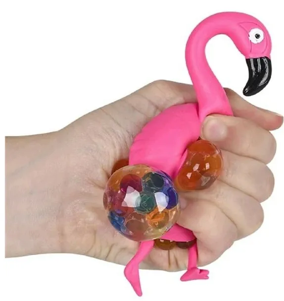 Gniotek antystresowy FLAMING zabawka sensoryczna squishy KULKI hydrożelowe