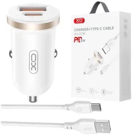 szybka-ladowarka-samochodowa-pd-1x-usb-1x-usb-typ-c-30w-biala-kabel-typ-c