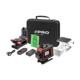 laser-krzyzowy-pro-4dg-xy-zielona-wiazka-wyswietlacz-led-zestaw-komplet