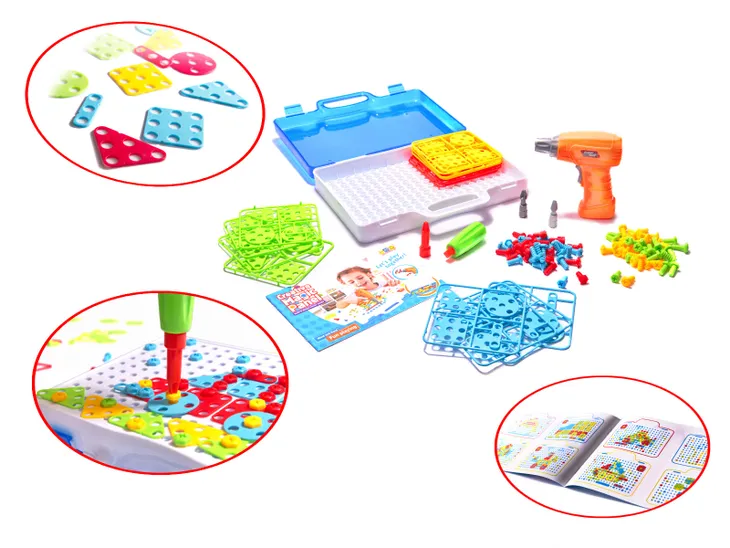 puzzle-klocki-w-walizce-wkretarka-151-elementow-marka-inna-stan-nowy