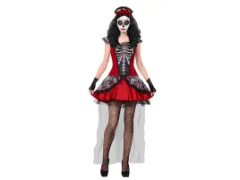 kostium-meksykanska-czacha-halloween-roz-l