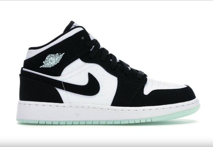 jordan 1 mid white black teal