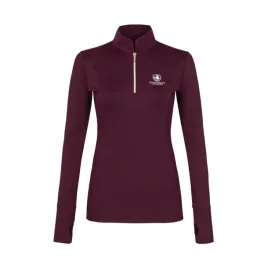 koszulka-treningowa-equestrian-queen-bailey-techniczna-damska-burgundowa-s
