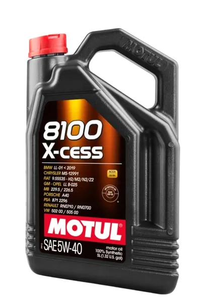 MOTUL 8100 X-CESS 5W40 A3/B4 6L PSA B71 2296 RN0710/ RN0700 + ZAWIESZKA