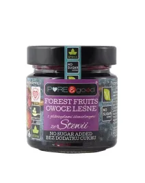 dzem-owoce-lesne-pure-and-good-bez-cukru-slodzony-stewia-200-g