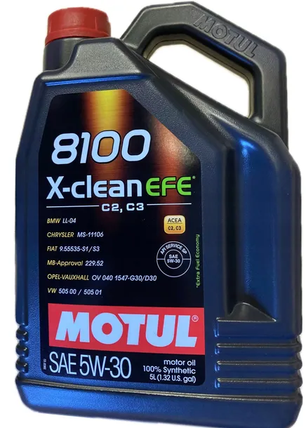 Motul 8100 X-Clean EFE C2/C3 5W30 5L