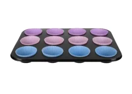 forma-blacha-do-pieczenia-babeczek-muffinek-z-foremkami-czarna-metalowa