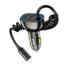 bwoo-30w-ladowarka-samochodowa-pd-cc96l-1x-usb-c-1x-usb-z-kablem-lightning