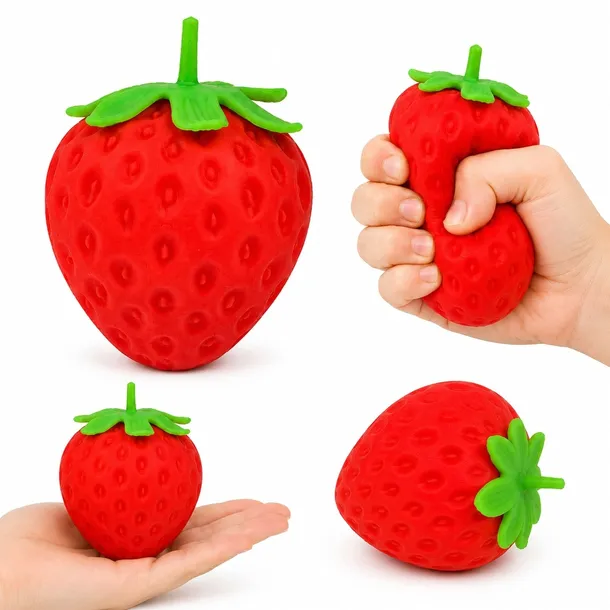 GNIOTEK TRUSKAWKA SQUISHY ANTYSTRESOWY SENSORYCZNY SLOW RISING MIĘKKI