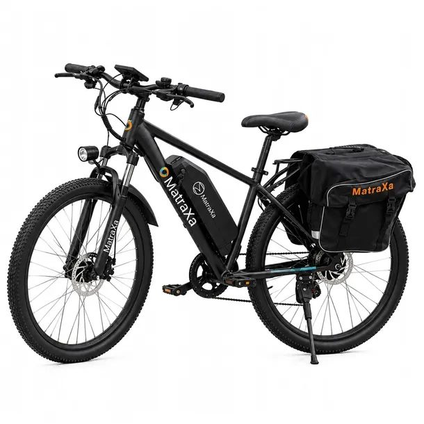 Rower Trekkingowy ELEKTRYCZNY Miejski 36V 250W do 130km Amortyzacja 27,5''