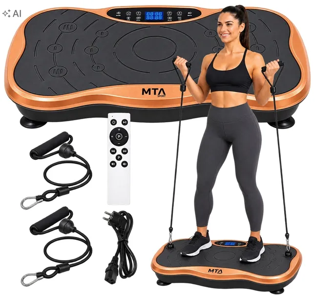 Platforma Wibracyjna MTA ULTRA+ do 150kg Trening Masażer Bluetooth Głośniki