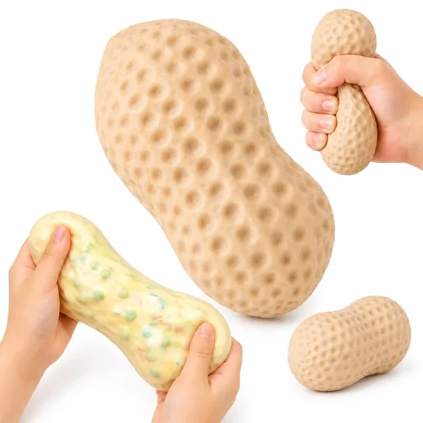 CHRUPIĄCY CRUNCH GNIOTEK ANTYSTRESOWY ORZESZEK SQUISHY DO ŚCISKANIA ZABAWKA