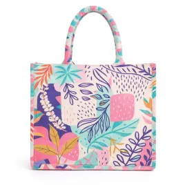 torba-shopper-damska-plazowa-a4-na-ramie-zamek-liscie-xxl