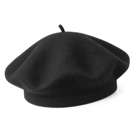 czarny-beret-damski-welniany-elegancki-cieply-jesien-zima