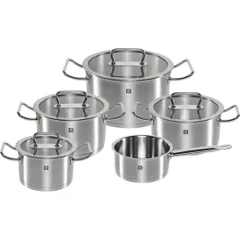 zwilling-pro-topfset-5-tlg-kochgeschirrset-edelstahl-silber