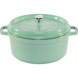 staub-la-cocotte-26cm-round-sage-cast-iron