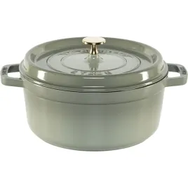 staub-la-cocotte-24cm-round-eukalyptus-cast-iron