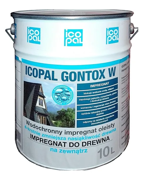 Impregnat do drewna Icopal Gontox W 10 l bezbarwny