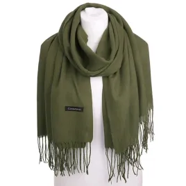 duzy-szal-szalik-damski-gladki-zielony-khaki