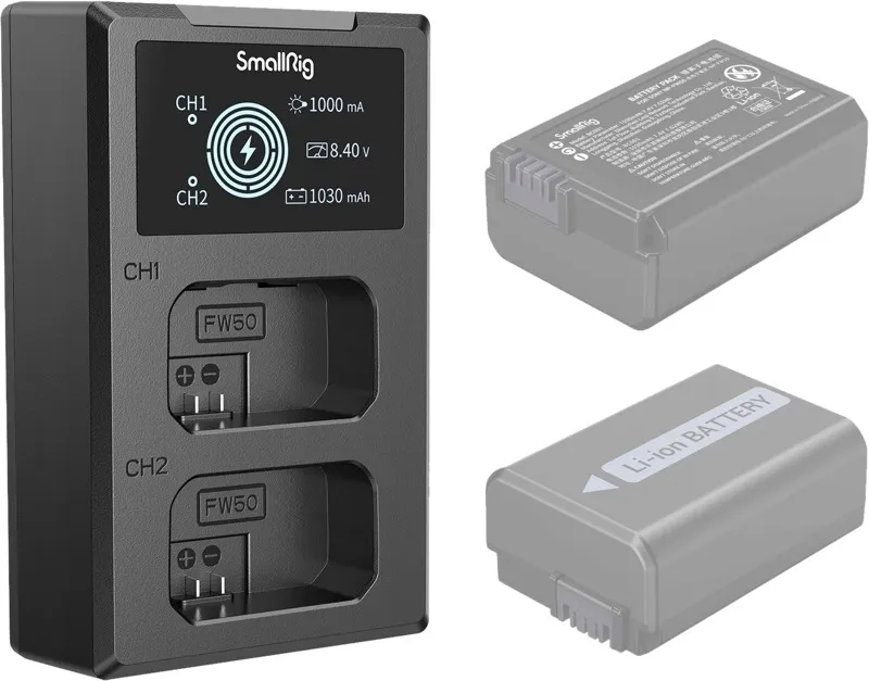 smallrig-4081-ladowarka-do-baterii-np-fw50-stan-nowy
