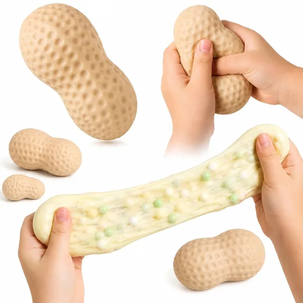 CHRUPIĄCY CRUNCH GNIOTEK ANTYSTRESOWY ORZESZEK SQUISHY DO ŚCISKANIA ZABAWKA