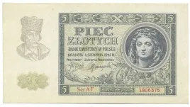 5-zlotych-1941r-seria-af-stan-1-rzadki