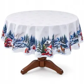 obrus-okragly-na-stol-150-cm-bialy-obrus-150x150-balwan-renifer-sniezynki