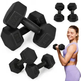 hantle-szesciokatne-zestaw-2x5-kg-ciezarki-do-cwiczen-obciazniki-fitness-cz