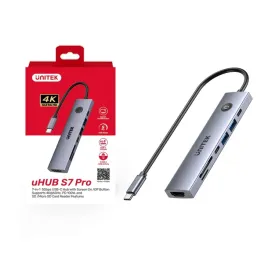 unitek-hub-usb-c-7w1-4k-60hz-pd-100w-i-przycisk-hdmi-on-off