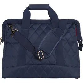 reisenthel-allrounder-l-torba-rhombus-midnight-zlota