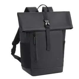 rivacase-7826-eden-rucksack-14-eco-schwarz-roll-top