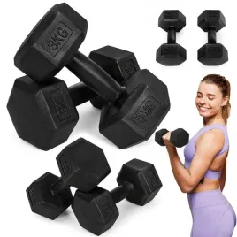 hantle-szesciokatne-zestaw-2x3-kg-ciezarki-do-cwiczen-obciazniki-fitness-cz