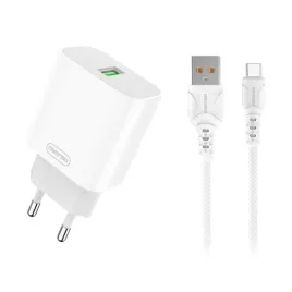 ladowarka-sieciowa-dc07-usb-kabel-usb-typ-c-3-6a-18w-1m-pd-bialy