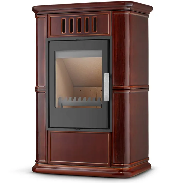 Piec kominek kaflowy piecyk koza wkład kominkowy OLBIA Brown 6,3 kW CDP
