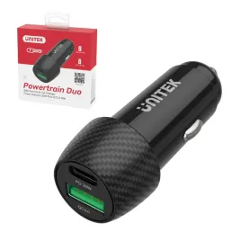 unitek-czarna-ladowarka-samochodowa-38w-usb-a-usb-c-qc-3-0