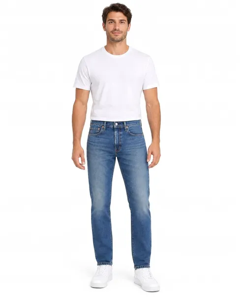 Spodnie Męskie Jeansowe Levi's 512 Slim Taper Zwężane Granatowe 36/34