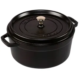 staub-la-cocotte-26cm-okragly-czarny-garnek-zeliwny