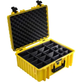 bandw-outdoor-case-type-6000-yellow-padded-partition-insert