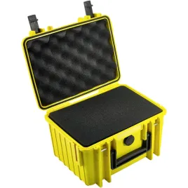 bandw-outdoor-case-type-2000-yellow-with-foam-insert